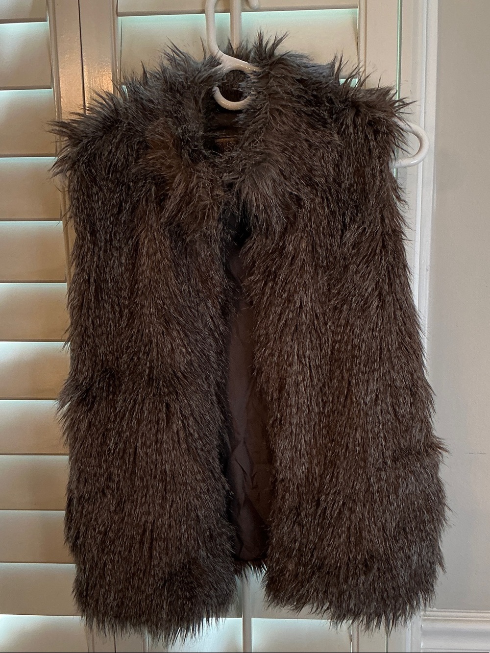 Cavalini Faux Fur Vest in Brown